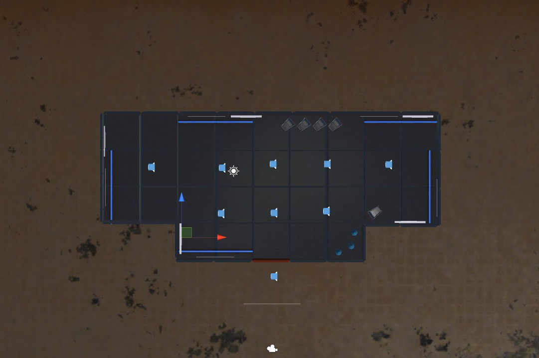 Top view of the E-commerce VR Museum